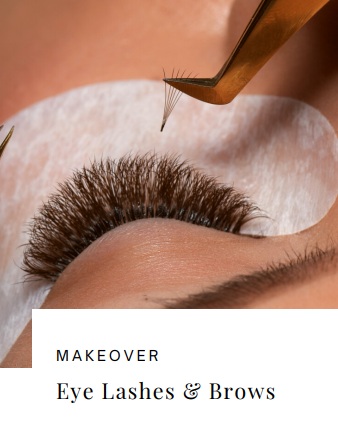 makeover eye lashes and brows