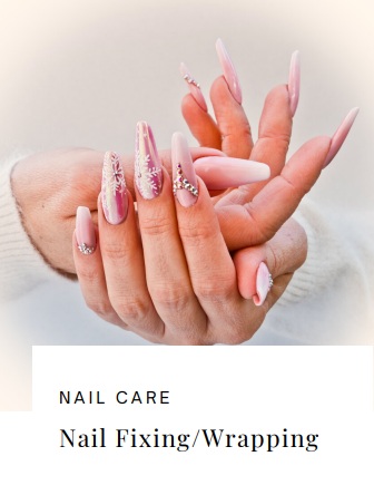 Nail care nail fixing and wrapping